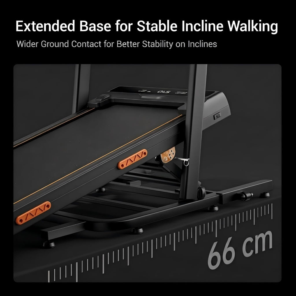 40% Manual Incline Walking Pad, 1-10KM/H Treadmills for Home, Max.159KG