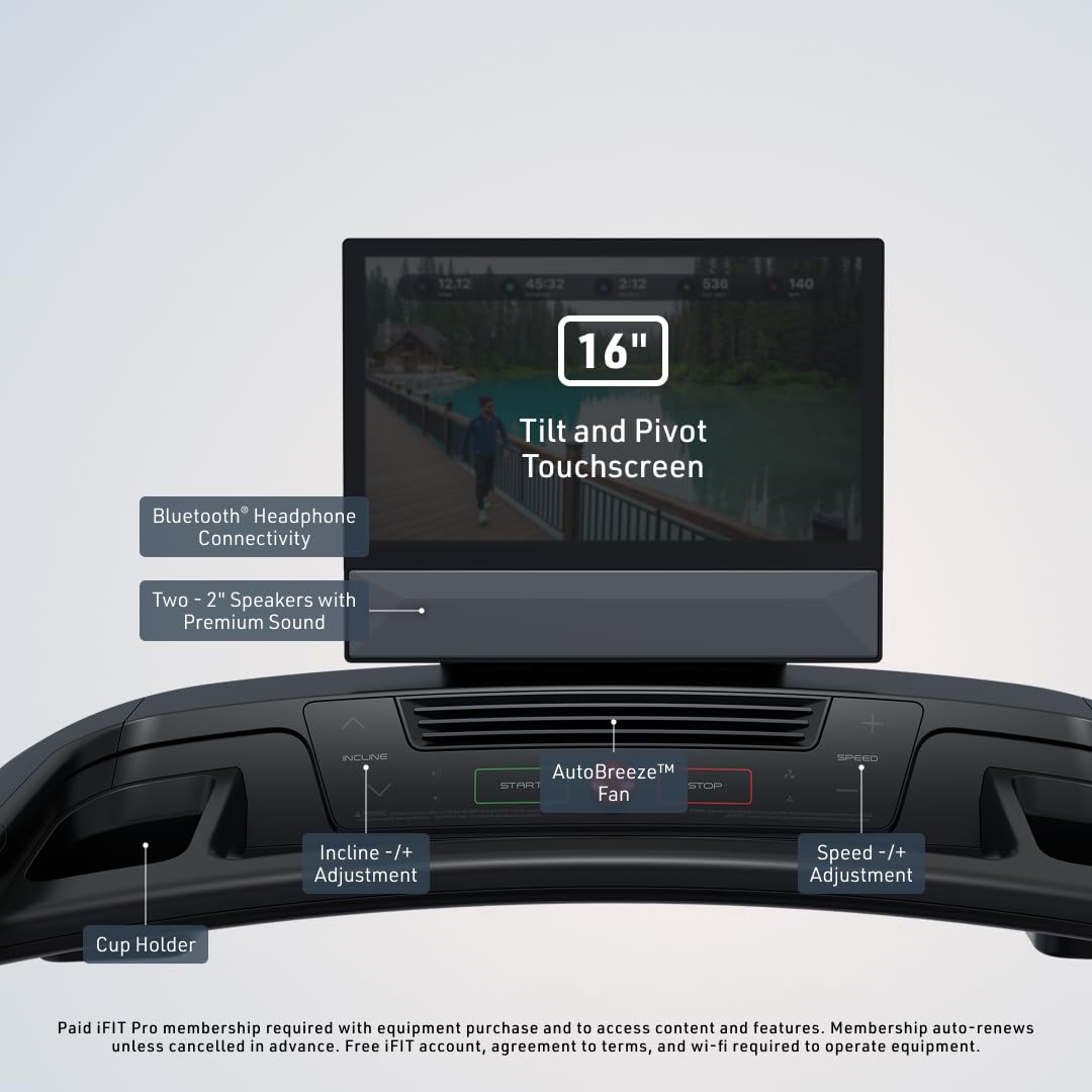 NordicTrack T Series: Perfect Treadmills for Home Use, Walking Treadmill with Incline, Bluetooth Enabled, 136 kg User Capacity