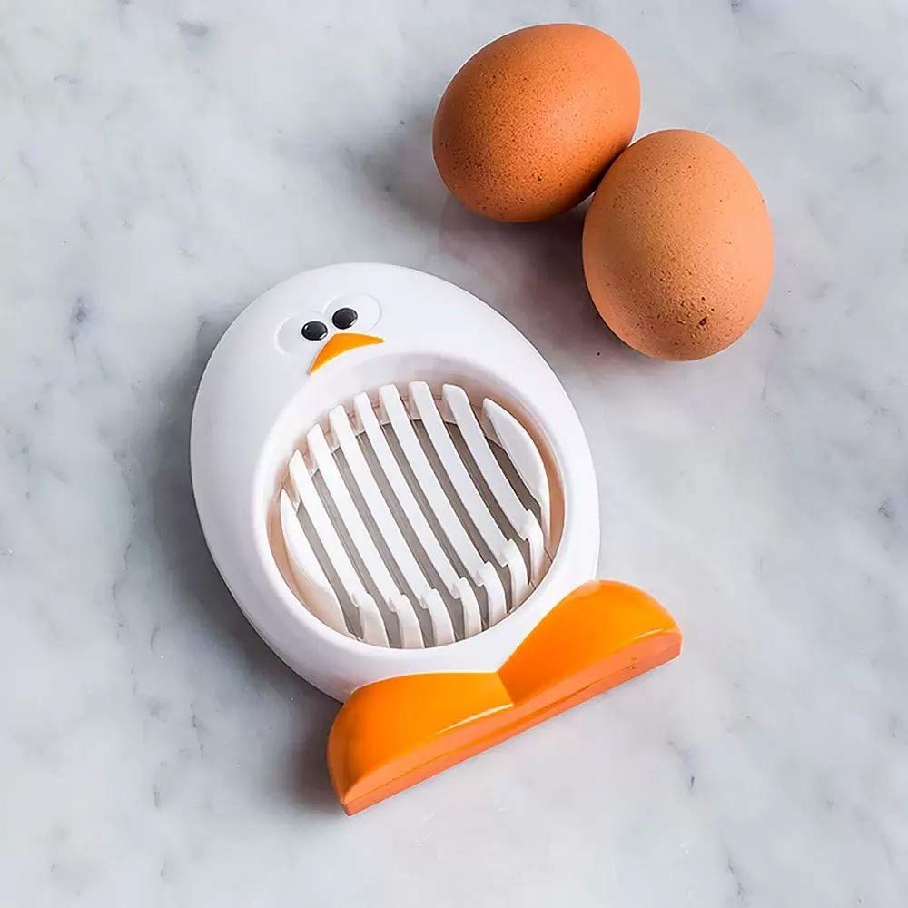 Joie Wedgey Egg Slicer, Easy Egg Preperation for Appetizers and Salads, Great for Soft Fruits and Vegetables, Hand Wash, White