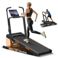 40% Manual Incline Walking Pad, 1-10KM/H Treadmills for Home, Max.159KG