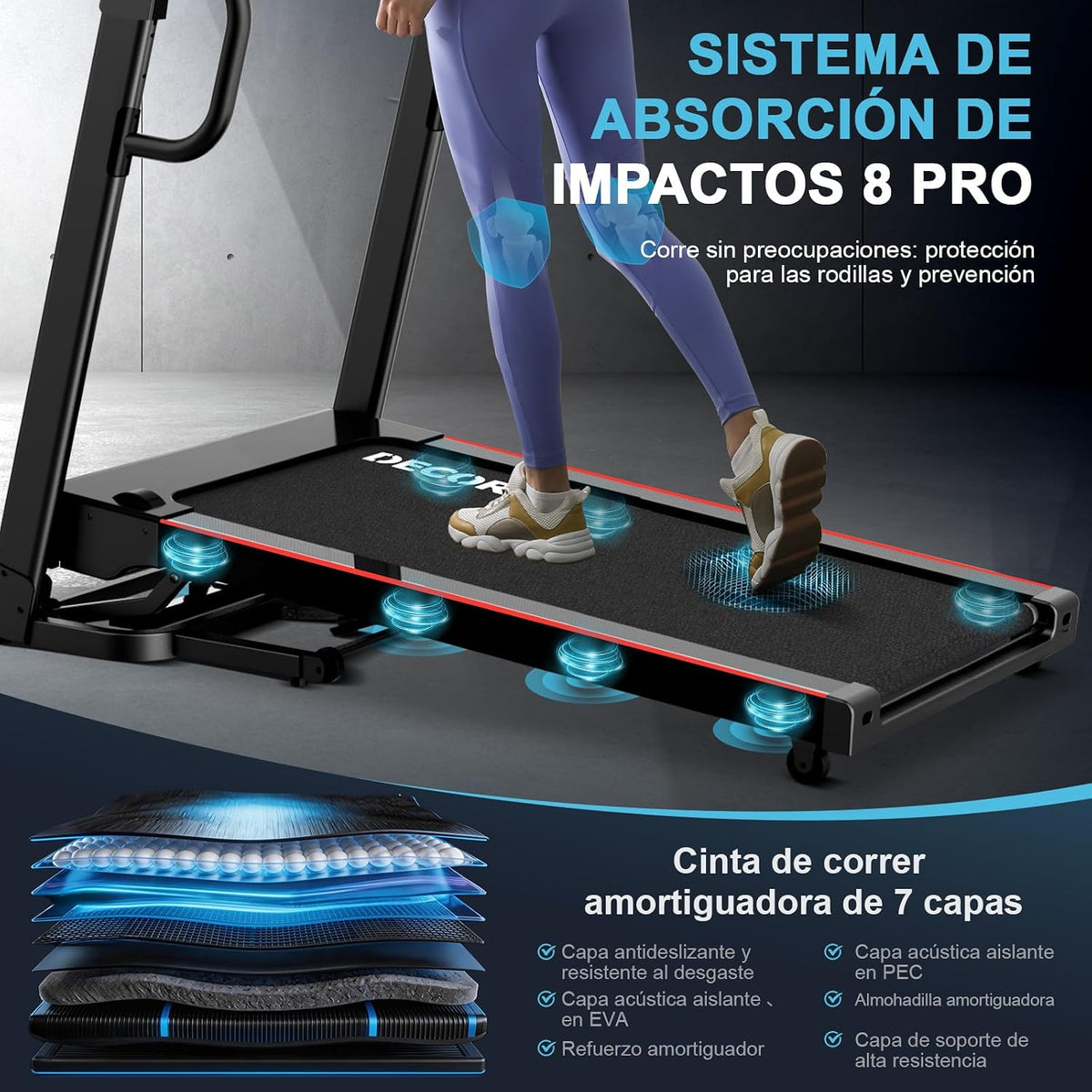 Foldable Treadmill,4.5HP,20 Level Auto Incline,16km/h,150KG limited