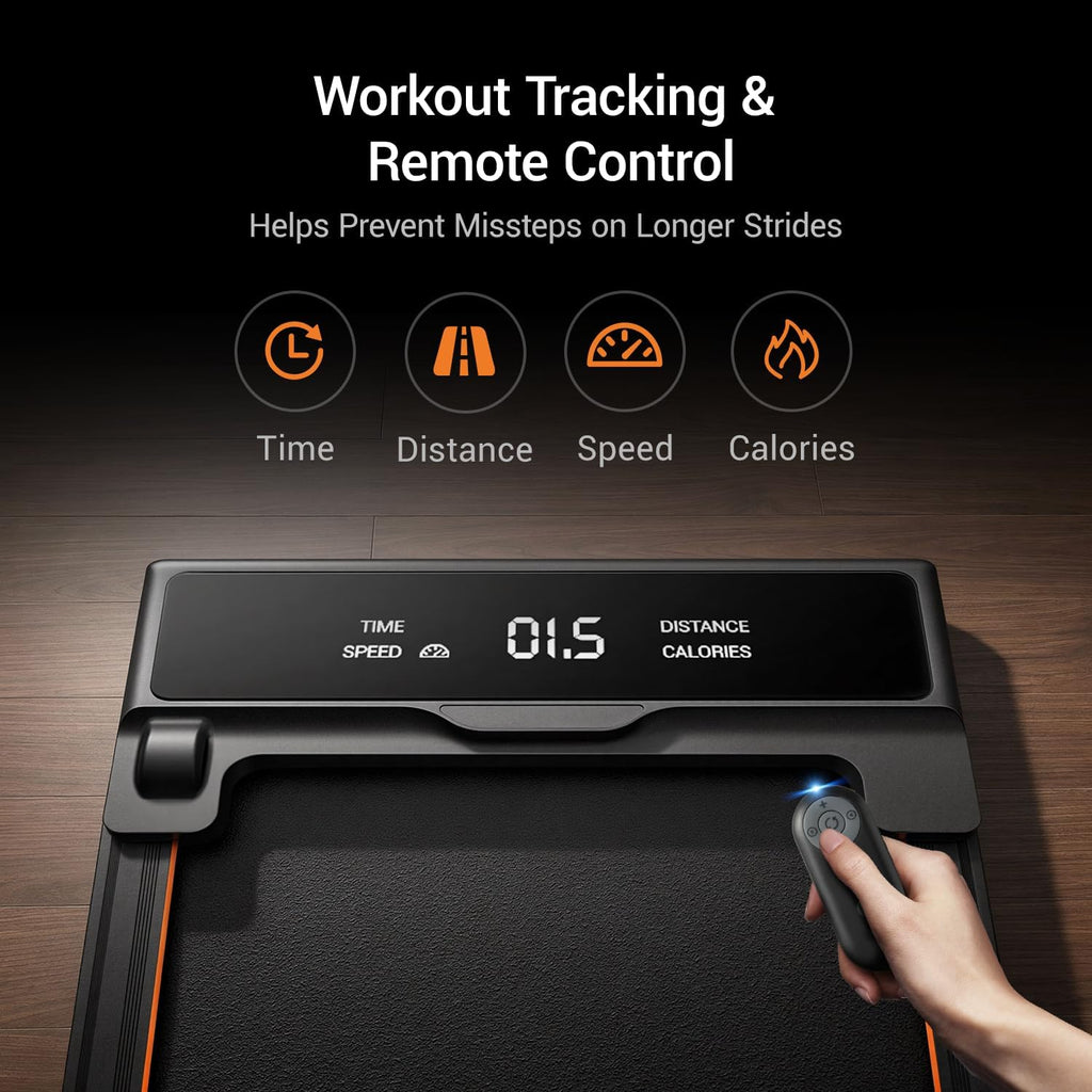 40% Manual Incline Walking Pad, 1-10KM/H Treadmills for Home, Max.159KG