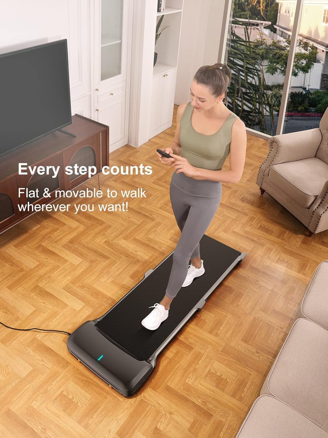 WalkingPad Walking Treadmill, Compact Folding Walking Pad Ultra Slim 6Km/h