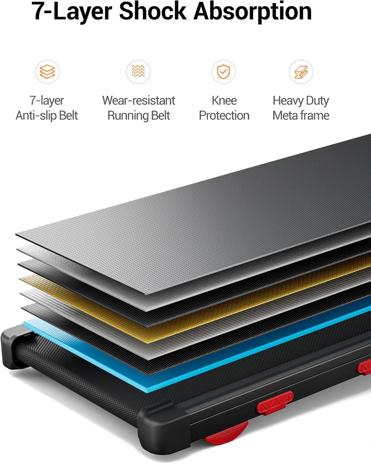 Foldable Walking Pad with 15% Auto Incline, 12KM/H Treadmill Max. 180KG
